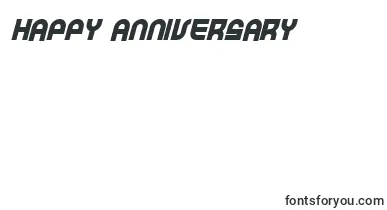 TrekTrooperBoldItalic font – happy Anniversary Fonts